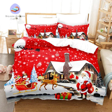 Housse de Couette Maison du Père Noel